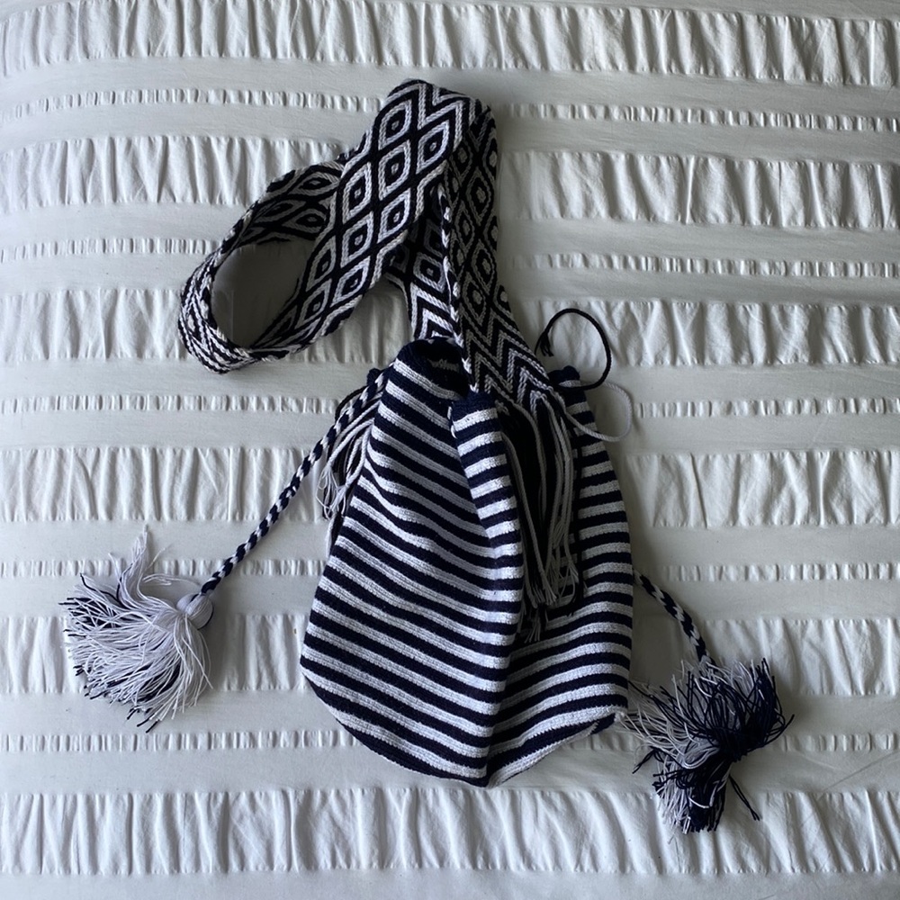 Handmade crochet bucket bag